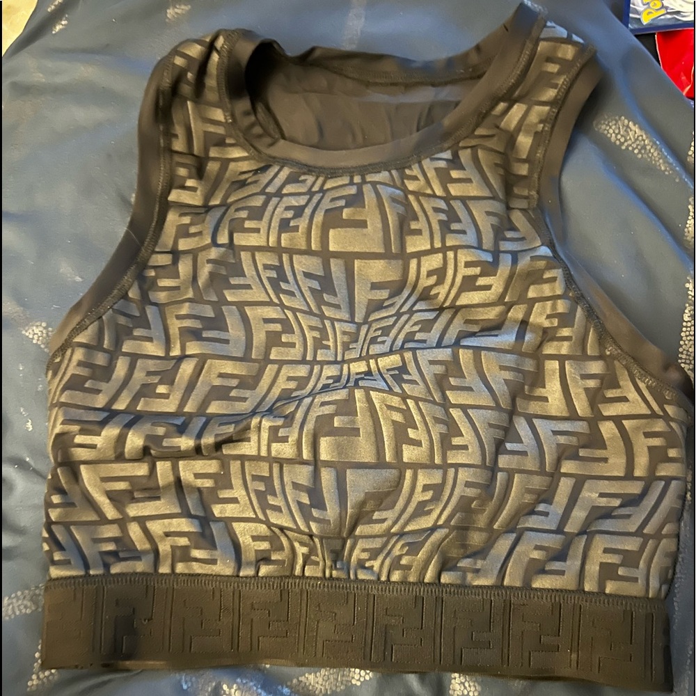 Authentic fendi crop top
